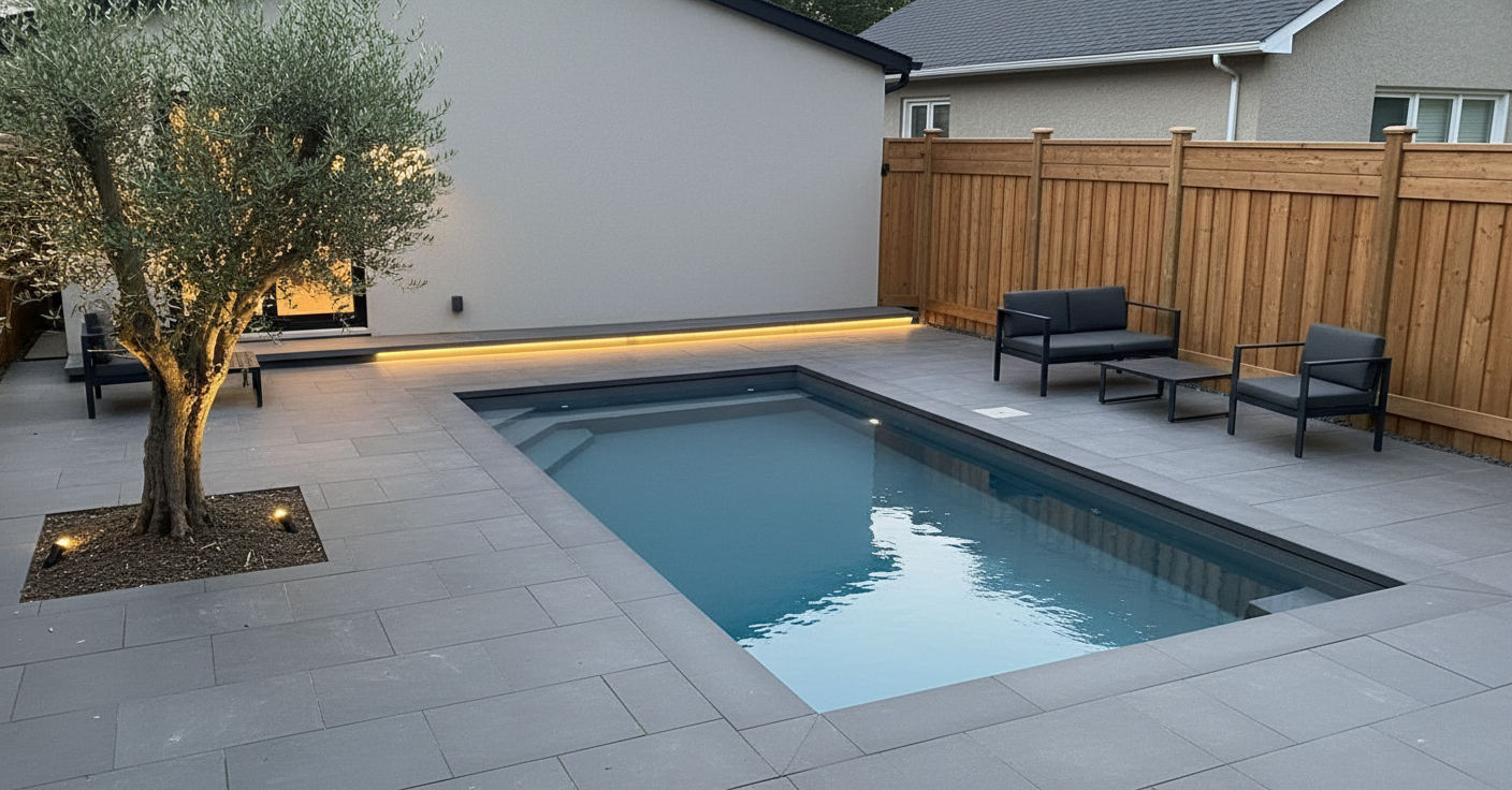 Modern backyard redesign AI visualiser by RYY