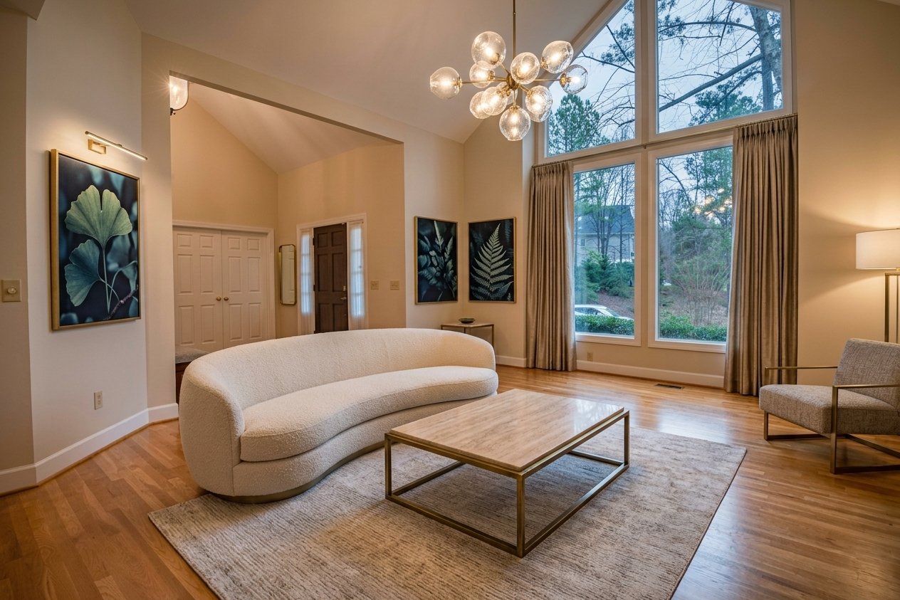 Modern living room redesign AI visualiser by RYY