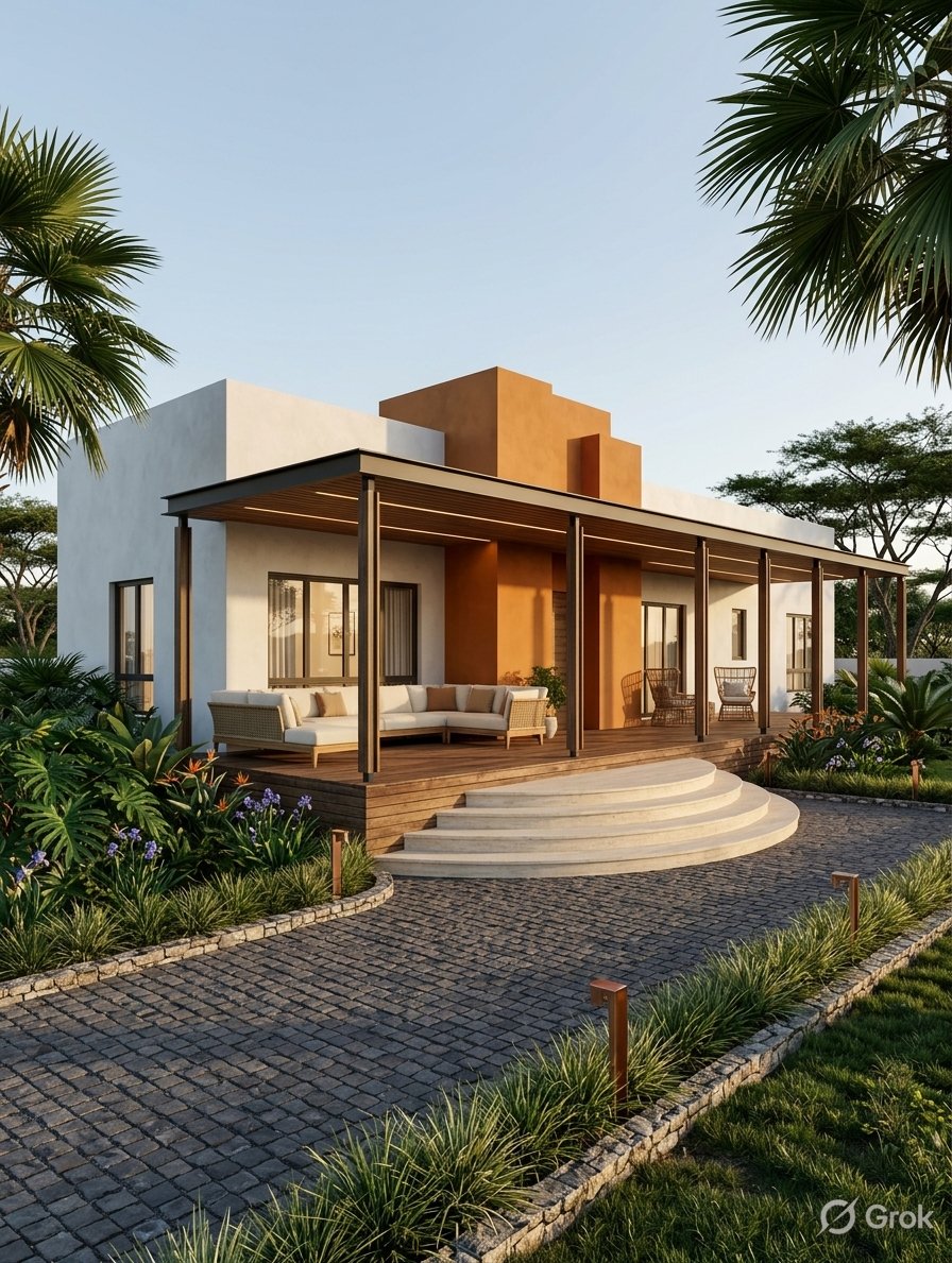 Modern front yard redesign AI visualiser by RYY