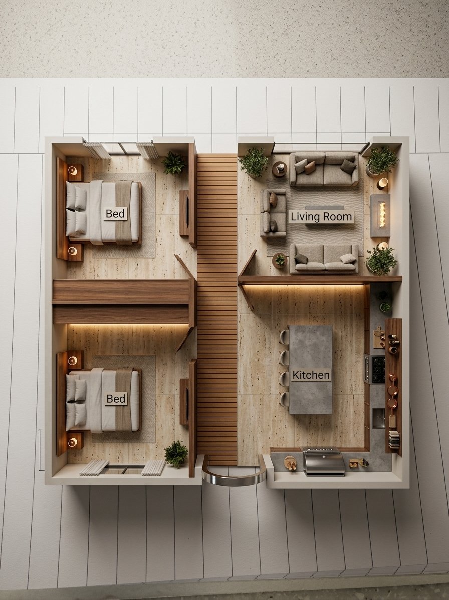 Modern backyard redesign AI visualiser by RYY