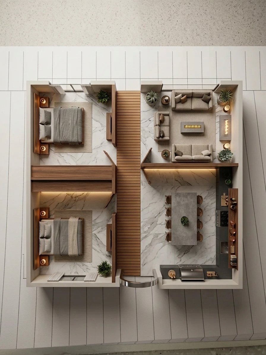Modern backyard redesign AI visualiser by RYY