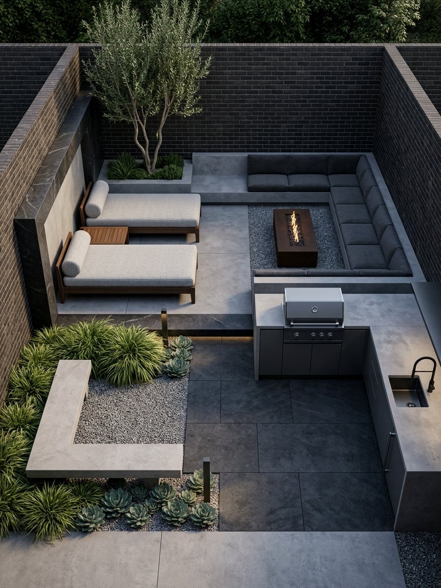 Modern backyard redesign AI visualiser by RYY
