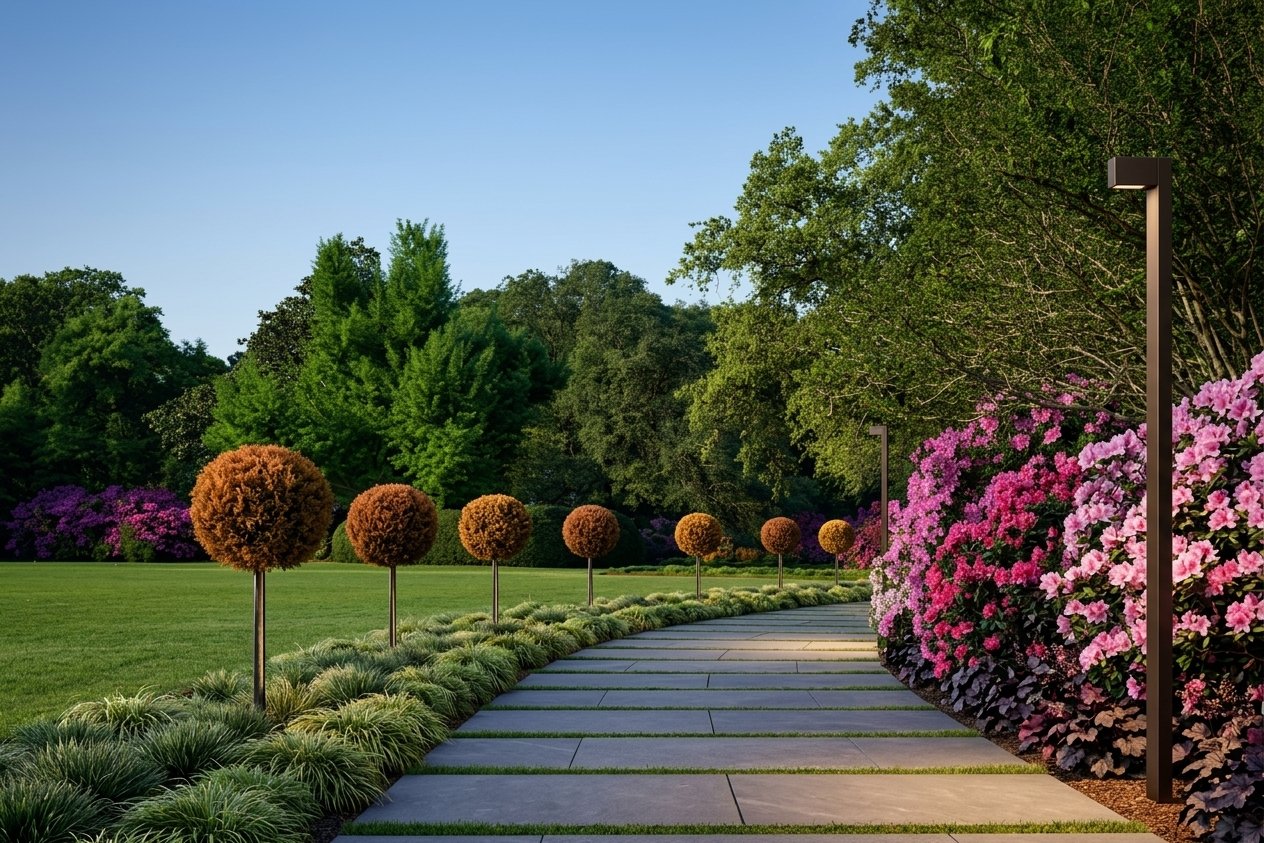 Modern full garden design redesign AI visualiser by RYY