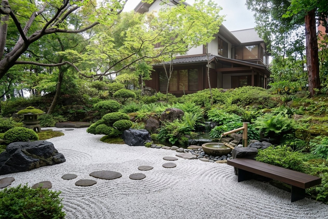 Modern entry garden redesign AI visualiser by RYY