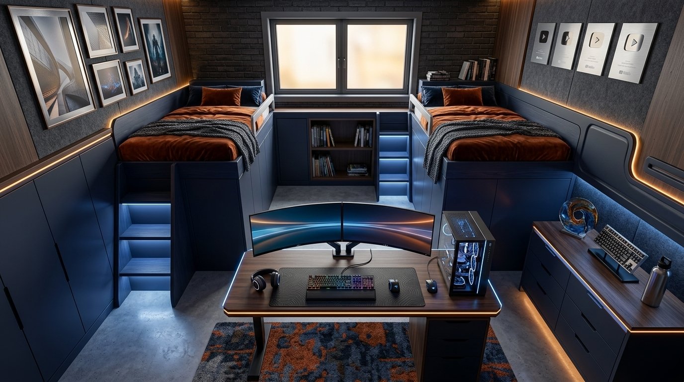 Modern bedroom redesign AI visualiser by RYY