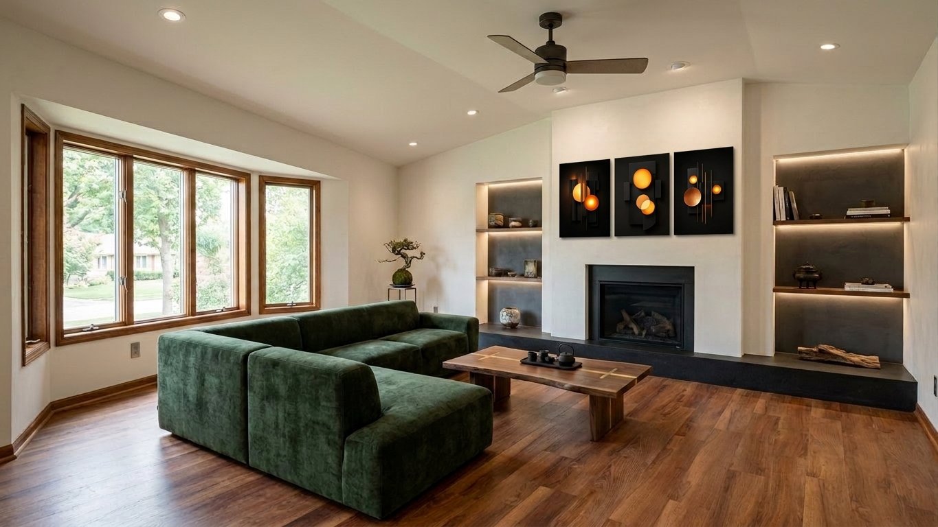 Modern space redesign AI visualiser by RYY