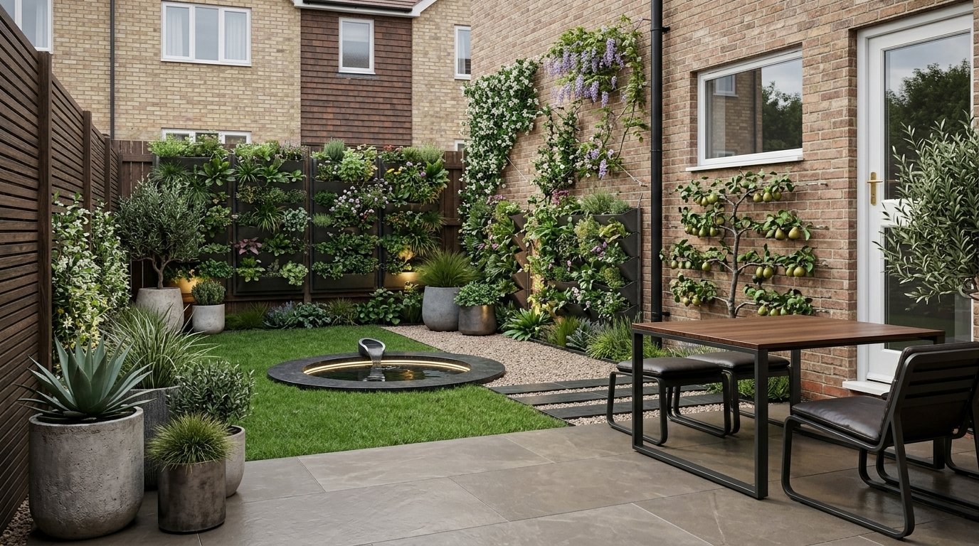 Modern full garden design redesign AI visualiser by RYY