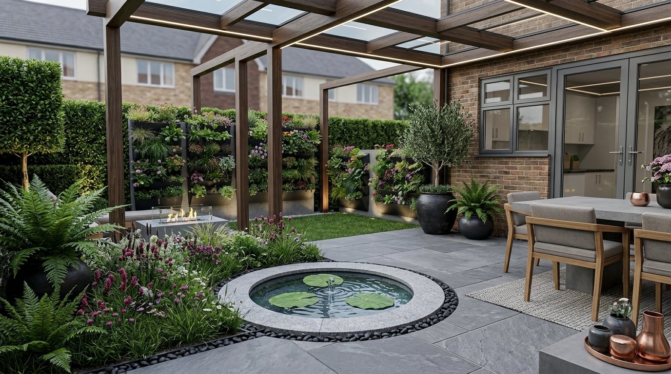 Modern patio redesign AI visualiser by RYY