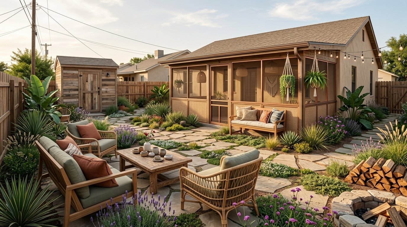Modern full garden design redesign AI visualiser by RYY