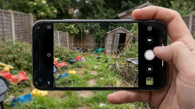 From Disaster Zone to Dream Space: AI Backyard Makeover