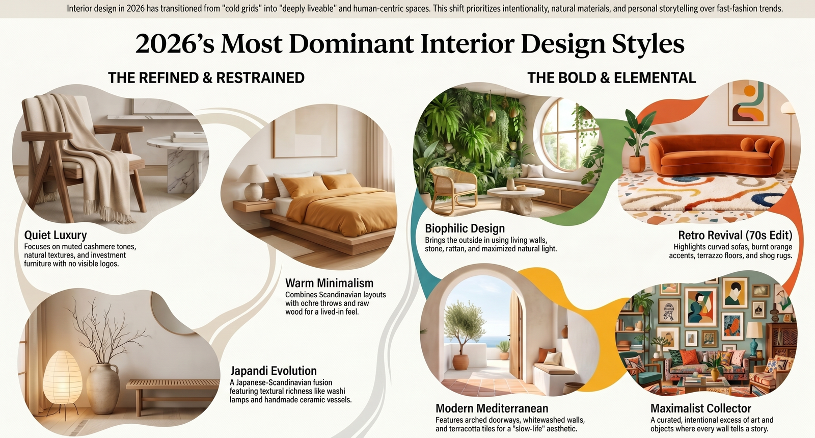 7 Interior Design Styles for 2026: Find Your Perfect Aesthetic
