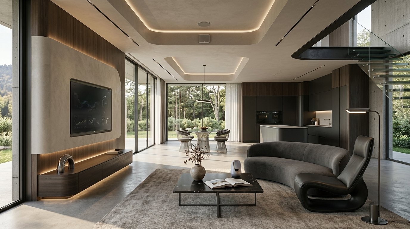 AI Modernist Design: Sleek, Smart Interiors for Your Home