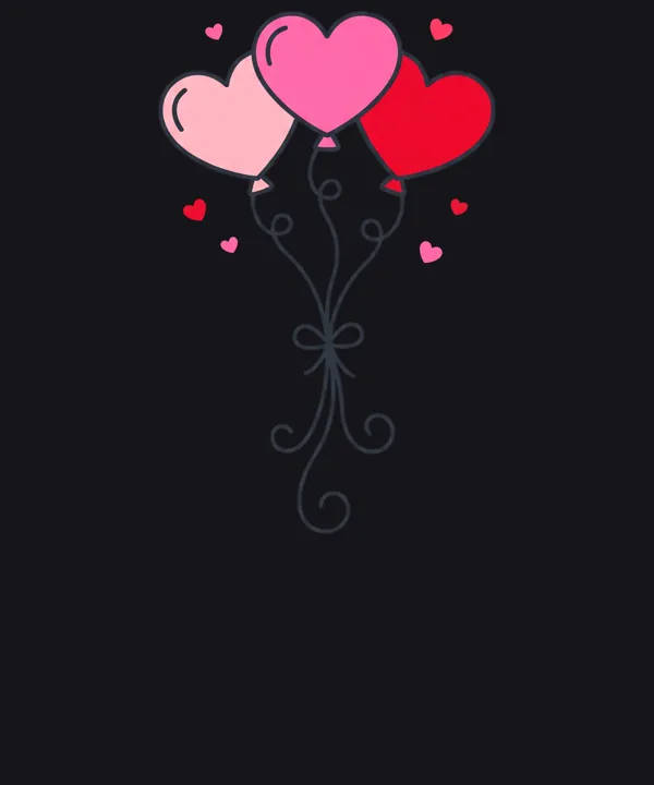 Cute Heart Balloon Love · Tee design